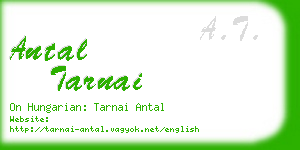 antal tarnai business card